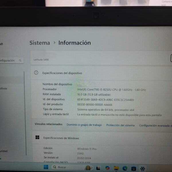 DELL LATITUDE 5490 i5-8250 - Image 9