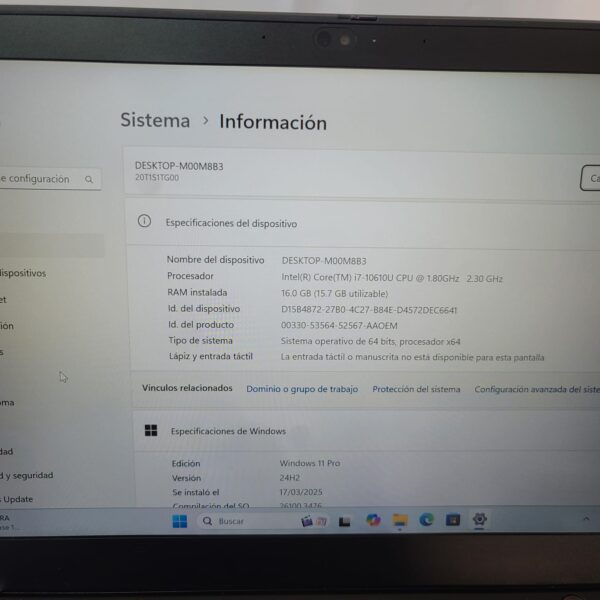 LENOVO THINKPAD T14S i7-10 - Image 9