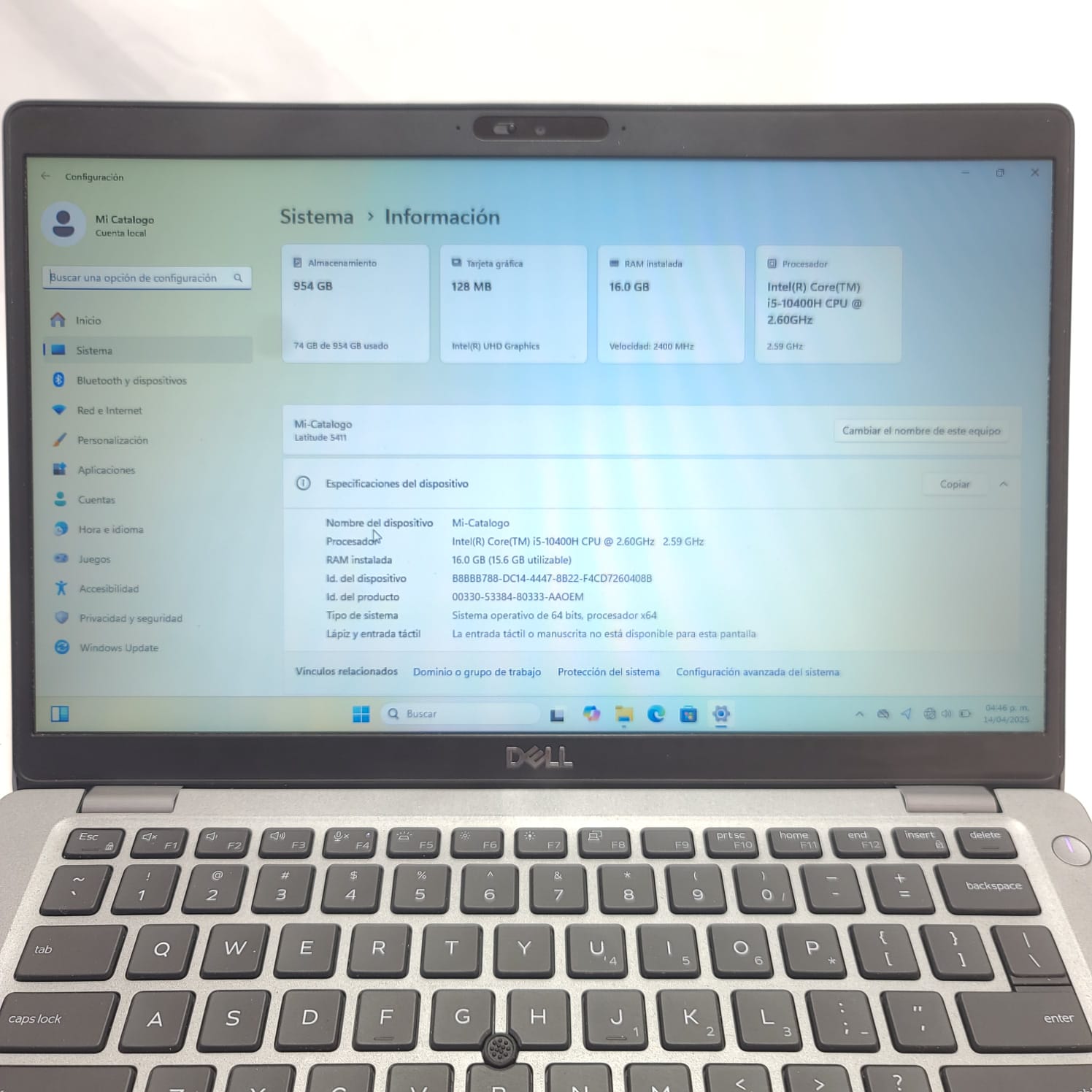 DELL LATITUDE 5411 i5-10 - Image 6