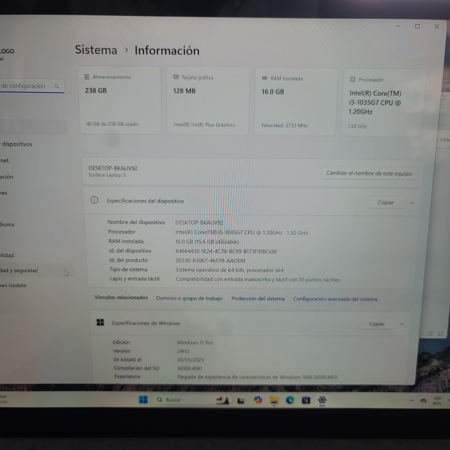 SURFACE LAPTOP 3 i5-10 - Image 8